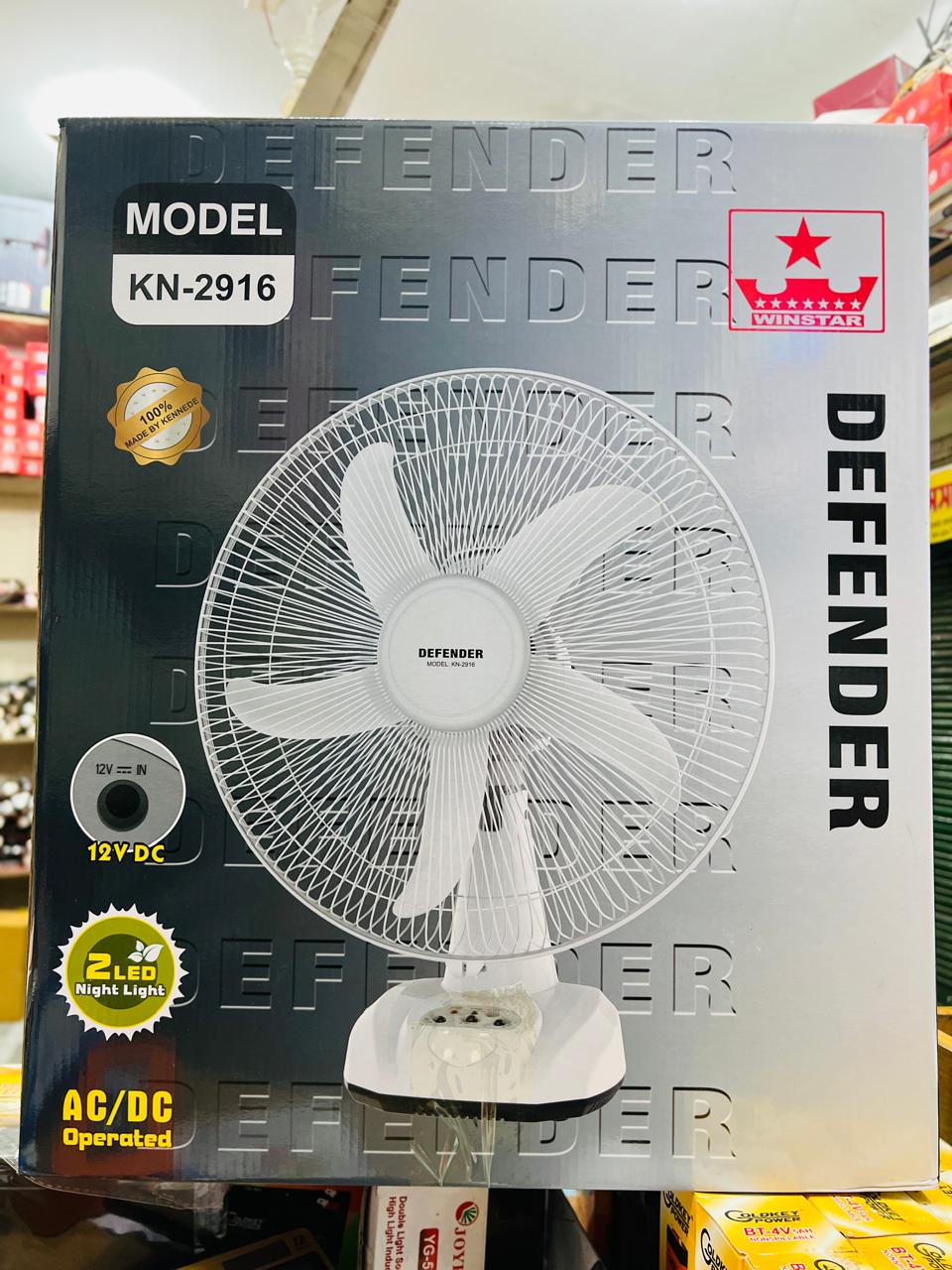 Defender KN-2916 Rechargeable Fan