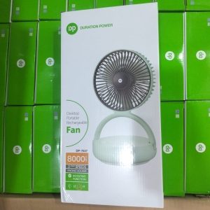Duration Power DP-7637 Rechargeable Desktop Fan